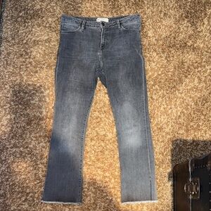 Free People Classic Gray Denim Jeans